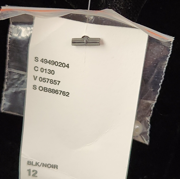 Urban Outfitters UO Slip Dress Women's Pearl Beaded Velvet Midi Black‎ Size 12 - Picture 8 of 12